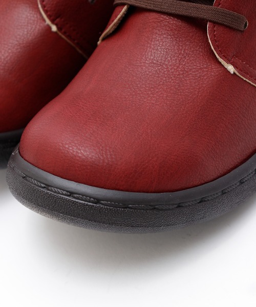Re:getA(リゲッタ)の「レースアップロゴショートブーツ(ブーツ・レディース・ダークブラウン/ブラック/ワイン/キャメル・M/S)」の20枚目の写真