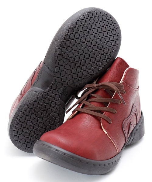 Re:getA(リゲッタ)の「レースアップロゴショートブーツ(ブーツ・レディース・ダークブラウン/ブラック/ワイン/キャメル・M/S)」の18枚目の写真
