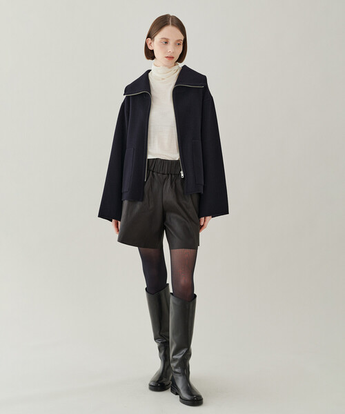 ORCIVAL(オーシバル)の「ORCIVAL | ジップショートジャケット WOMEN(その他アウター・レディース・グレー/オリーブ/ダークネイビー・1)」の5枚目の写真