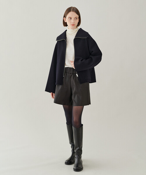 ORCIVAL(オーシバル)の「ORCIVAL | ジップショートジャケット WOMEN(その他アウター・レディース・グレー/オリーブ/ダークネイビー・1)」の6枚目の写真