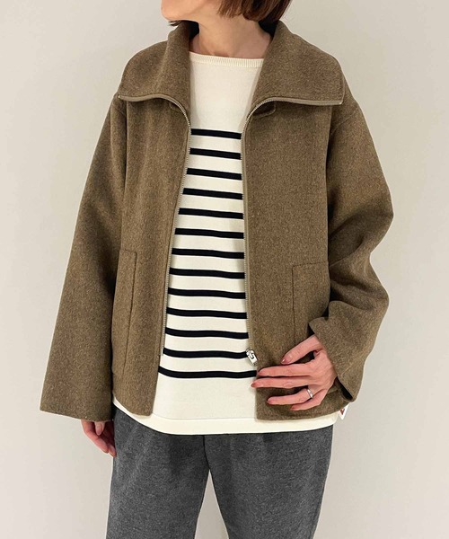 ORCIVAL(オーシバル)の「ORCIVAL | ジップショートジャケット WOMEN(その他アウター・レディース・グレー/オリーブ/ダークネイビー・1)」の20枚目の写真