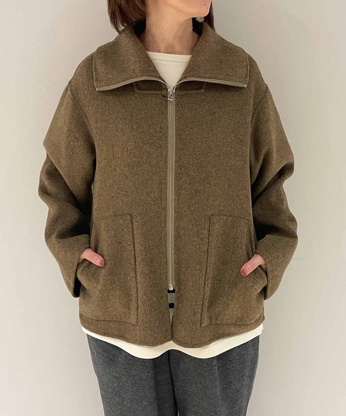 ORCIVAL(オーシバル)の「ORCIVAL | ジップショートジャケット WOMEN(その他アウター・レディース・グレー/オリーブ/ダークネイビー・1)」の18枚目の写真