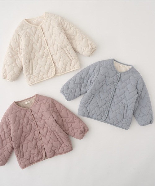 Lycee mine（リセマイン）の「アソートキルティングブルゾン（ブルゾン・キッズ・ブルーグレー/アイボリー/ピンク/ベージュ/カーキ/モカ・100cm/150cm/110cm/120cm/130cm/140cm）」の20枚目の写真