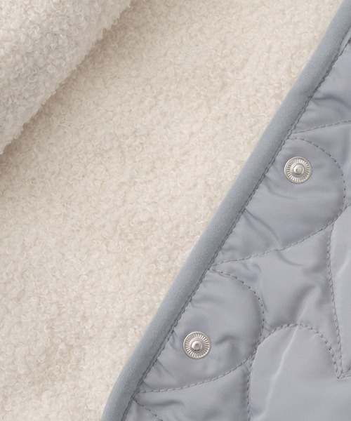 Lycee mine（リセマイン）の「アソートキルティングブルゾン（ブルゾン・キッズ・ブルーグレー/アイボリー/ピンク/ベージュ/カーキ/モカ・100cm/150cm/110cm/120cm/130cm/140cm）」の22枚目の写真