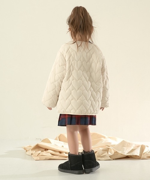 Lycee mine（リセマイン）の「アソートキルティングブルゾン（ブルゾン・キッズ・ブルーグレー/アイボリー/ピンク/ベージュ/カーキ/モカ・100cm/150cm/110cm/120cm/130cm/140cm）」の10枚目の写真
