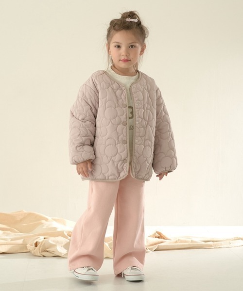 Lycee mine（リセマイン）の「アソートキルティングブルゾン（ブルゾン・キッズ・ブルーグレー/アイボリー/ピンク/ベージュ/カーキ/モカ・100cm/150cm/110cm/120cm/130cm/140cm）」の12枚目の写真