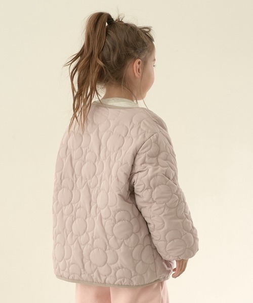 Lycee mine（リセマイン）の「アソートキルティングブルゾン（ブルゾン・キッズ・ブルーグレー/アイボリー/ピンク/ベージュ/カーキ/モカ・100cm/150cm/110cm/120cm/130cm/140cm）」の13枚目の写真