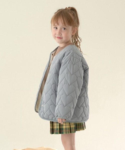 Lycee mine（リセマイン）の「アソートキルティングブルゾン（ブルゾン・キッズ・ブルーグレー/アイボリー/ピンク/ベージュ/カーキ/モカ・100cm/150cm/110cm/120cm/130cm/140cm）」の16枚目の写真