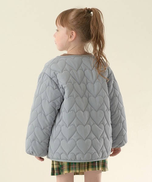 Lycee mine（リセマイン）の「アソートキルティングブルゾン（ブルゾン・キッズ・ブルーグレー/アイボリー/ピンク/ベージュ/カーキ/モカ・100cm/150cm/110cm/120cm/130cm/140cm）」の17枚目の写真