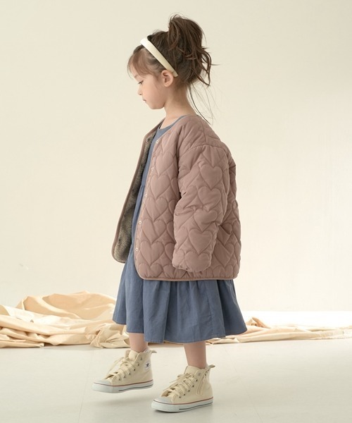 Lycee mine（リセマイン）の「アソートキルティングブルゾン（ブルゾン・キッズ・ブルーグレー/アイボリー/ピンク/ベージュ/カーキ/モカ・100cm/150cm/110cm/120cm/130cm/140cm）」の18枚目の写真