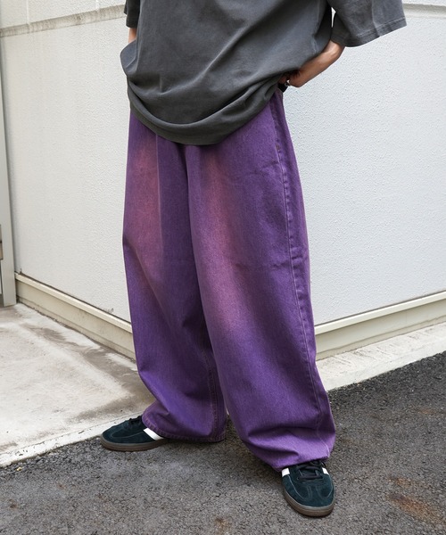 Confirm(コンファーム)の「ヴィンテージメイク レトロライク カラーデニム / ベーシックツイル デニムパンツ イージーワイドパンツ【ILL'S】(デニムパンツ・メンズ・ブラック/パープル/ホワイト系その他/ブラック系その他/グリーン/ブラウン/ブルー系その他2/ブラック系その他2・M/L)」の8枚目の写真