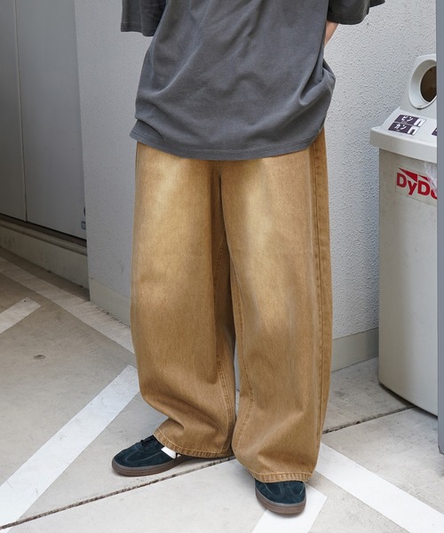 Confirm(コンファーム)の「ヴィンテージメイク レトロライク カラーデニム / ベーシックツイル デニムパンツ イージーワイドパンツ【ILL'S】(デニムパンツ・メンズ・ブラック/パープル/ホワイト系その他/ブラック系その他/グリーン/ブラウン/ブルー系その他2/ブラック系その他2・M/L)」の5枚目の写真