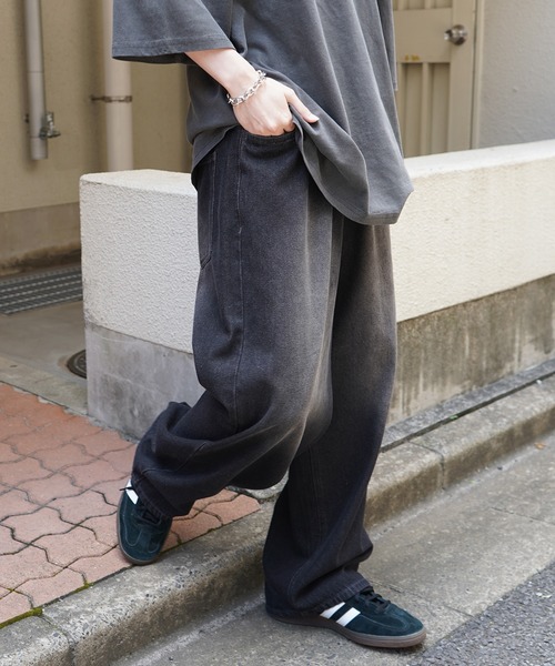 【セール】ヴィンテージメイク レトロライク カラーデニム / ベーシックツイル デニムパンツ イージーワイドパンツ【ILL'S】（デニムパンツ）｜Confirm（コンファーム）