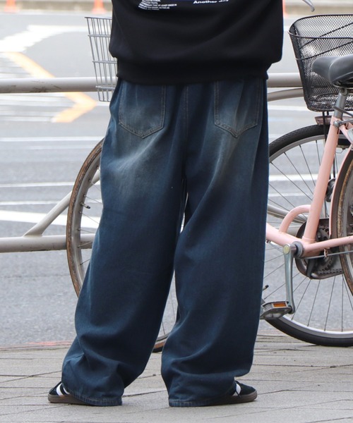 Confirm(コンファーム)の「ヴィンテージメイク レトロライク カラーデニム / ベーシックツイル デニムパンツ イージーワイドパンツ【ILL'S】(デニムパンツ・メンズ・ブラック/パープル/ホワイト系その他/ブラック系その他/グリーン/ブラウン/ブルー系その他2/ブラック系その他2・M/L)」の10枚目の写真