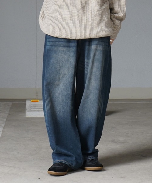 Confirm(コンファーム)の「ヴィンテージメイク レトロライク カラーデニム / ベーシックツイル デニムパンツ イージーワイドパンツ【ILL'S】(デニムパンツ・メンズ・ブラック/パープル/ホワイト系その他/ブラック系その他/グリーン/ブラウン/ブルー系その他2/ブラック系その他2・M/L)」の21枚目の写真