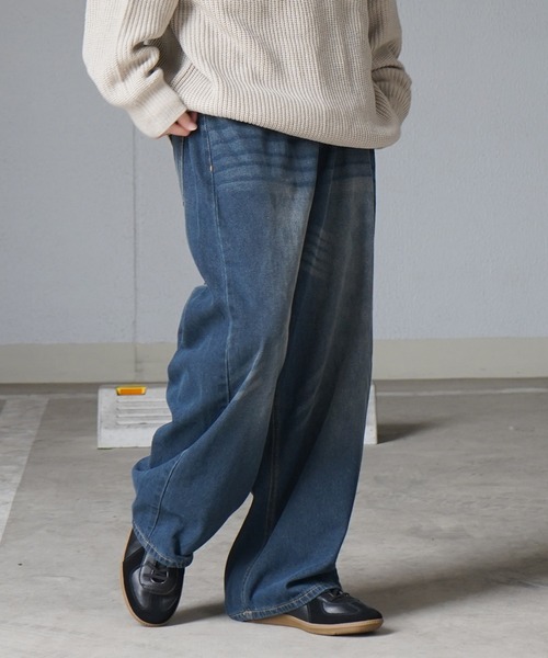 Confirm(コンファーム)の「ヴィンテージメイク レトロライク カラーデニム / ベーシックツイル デニムパンツ イージーワイドパンツ【ILL'S】(デニムパンツ・メンズ・ブラック/パープル/ホワイト系その他/ブラック系その他/グリーン/ブラウン/ブルー系その他2/ブラック系その他2・M/L)」の17枚目の写真