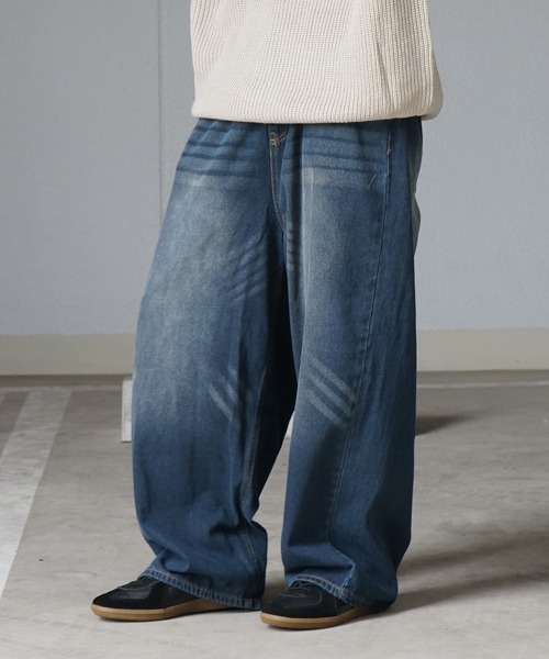 Confirm(コンファーム)の「ヴィンテージメイク レトロライク カラーデニム / ベーシックツイル デニムパンツ イージーワイドパンツ【ILL'S】(デニムパンツ・メンズ・ブラック/パープル/ホワイト系その他/ブラック系その他/グリーン/ブラウン/ブルー系その他2/ブラック系その他2・M/L)」の14枚目の写真