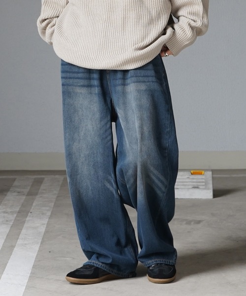 Confirm(コンファーム)の「ヴィンテージメイク レトロライク カラーデニム / ベーシックツイル デニムパンツ イージーワイドパンツ【ILL'S】(デニムパンツ・メンズ・ブラック/パープル/ホワイト系その他/ブラック系その他/グリーン/ブラウン/ブルー系その他2/ブラック系その他2・M/L)」の13枚目の写真