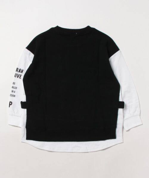 F.P（エフピー）の「ベストレイヤード風Tシャツ（Tシャツ/カットソー・キッズ・ブラック・120cm/150cm/170cm/140cm/160cm/130cm）」の2枚目の写真