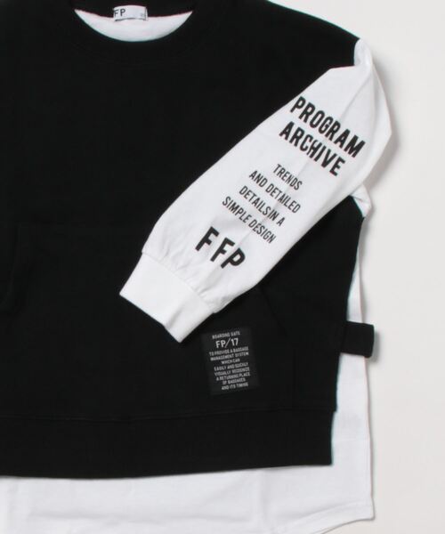 F.P（エフピー）の「ベストレイヤード風Tシャツ（Tシャツ/カットソー・キッズ・ブラック・120cm/150cm/170cm/140cm/160cm/130cm）」の3枚目の写真