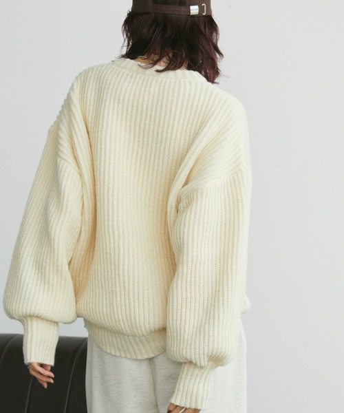 セール】片畦オーバーサイズニット（ニット/セーター）｜Auntie Rosa