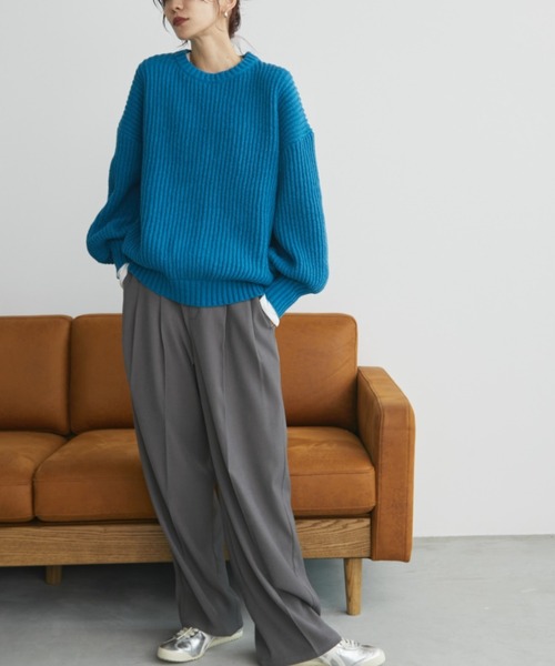 セール】片畦オーバーサイズニット（ニット/セーター）｜Auntie Rosa