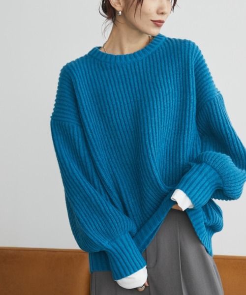 セール】片畦オーバーサイズニット（ニット/セーター）｜Auntie Rosa