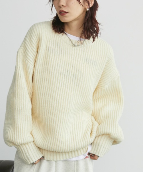 片畦オーバーサイズニット（ニット/セーター）｜Auntie Rosa Holiday