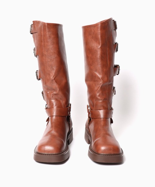Chick（チック）の「△Side Belt Long Boots / サイドベルト