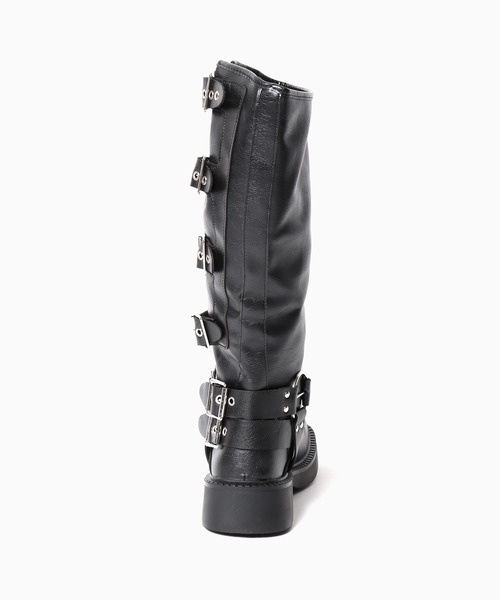 Chick（チック）の「▲Side Belt Long Boots / サイドベルトロングブーツ（ブーツ・レディース・ブラック/ブラウン・23/25/24）」の15枚目の写真