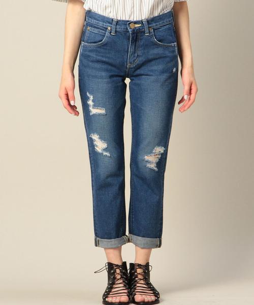 BEAUTY&YOUTH UNITED ARROWS（ビューティーアンドユースユナイテッドアローズ）の「BY LEE クラッシュデニム/ネイビー◆（デニムパンツ・レディース・ネイビー・MEDIUM/SMALL）」の3枚目の写真