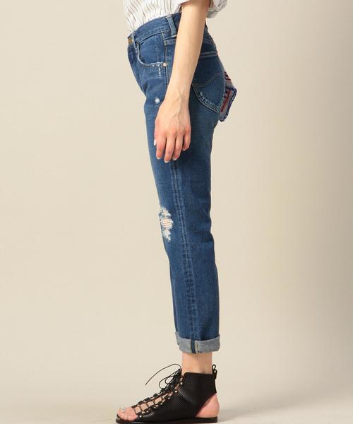 BEAUTY&YOUTH UNITED ARROWS（ビューティーアンドユースユナイテッドアローズ）の「BY LEE クラッシュデニム/ネイビー◆（デニムパンツ・レディース・ネイビー・MEDIUM/SMALL）」の4枚目の写真