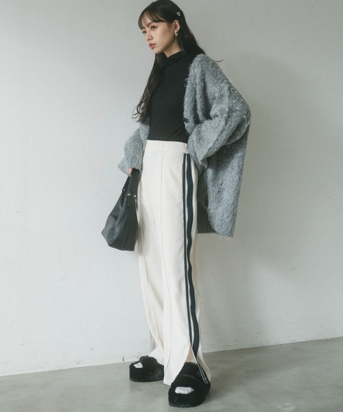 VANNIE U(ヴァニーユー)の「ラインタックスラックスパンツ(スラックス・レディース・アイボリー/グレー・S/L/M)」の20枚目の写真