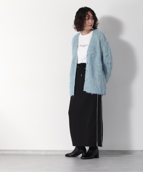 cepo（セポ）の「ジョーゼットラインスカート（スカート・レディース・ブルー/ワイン/ブラック・M）」の12枚目の写真