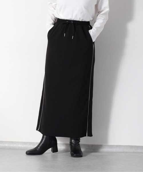 cepo（セポ）の「ジョーゼットラインスカート（スカート・レディース・ブルー/ワイン/ブラック・M）」の4枚目の写真