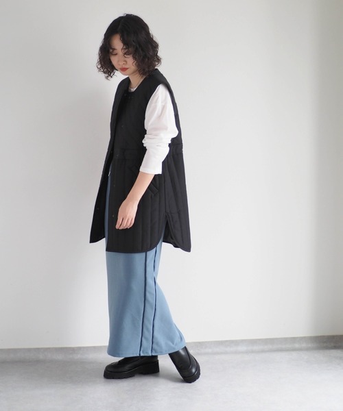 cepo（セポ）の「ジョーゼットラインスカート（スカート・レディース・ブルー/ワイン/ブラック・M）」の21枚目の写真