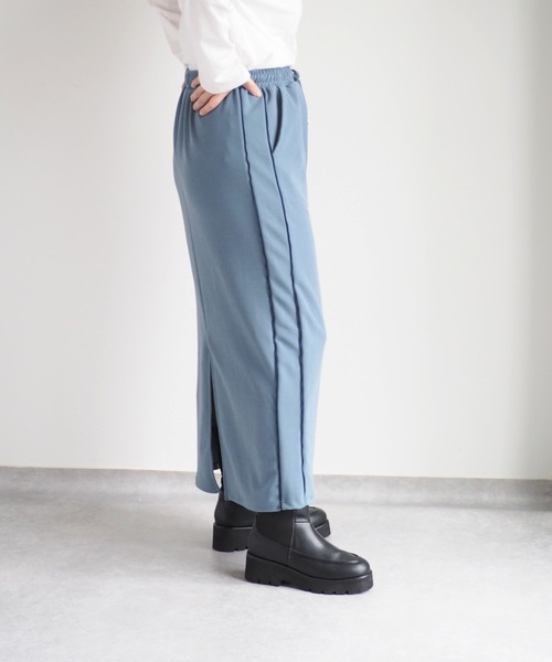 cepo（セポ）の「ジョーゼットラインスカート（スカート・レディース・ブルー/ワイン/ブラック・M）」の15枚目の写真