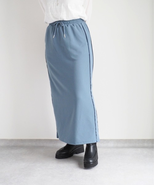 cepo（セポ）の「ジョーゼットラインスカート（スカート・レディース・ブルー/ワイン/ブラック・M）」の14枚目の写真