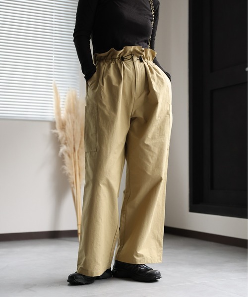 セール】ドロストデザイン/コクーンタックパンツ（その他パンツ）｜ap