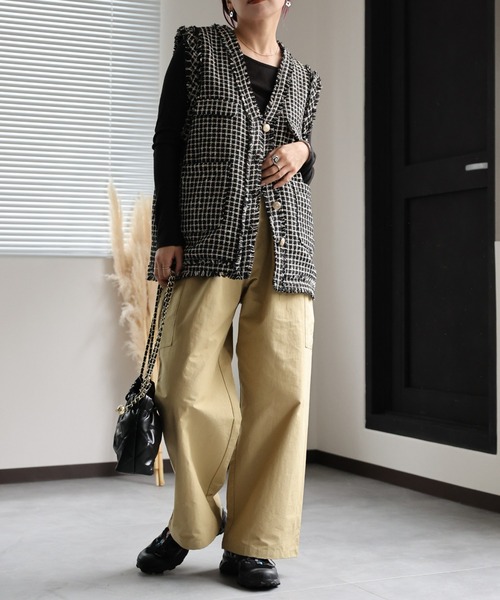 セール】ドロストデザイン/コクーンタックパンツ（その他パンツ）｜ap