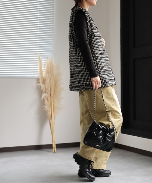 【値下げ】レトロサトちゃんバンク セール】ドロストデザイン/コクーンタックパンツ（その他パンツ