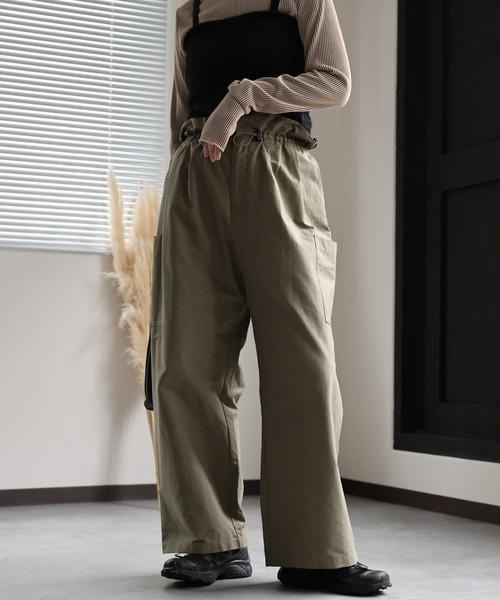 セール】ドロストデザイン/コクーンタックパンツ（その他パンツ）｜ap
