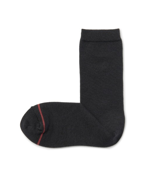 無印良品（ムジルシリョウヒン）の「足なり直角　履き口やわらか　あったか綿　靴下（ウール入り・口ゴムなし／婦人）（ソックス/靴下・レディース・ブラウン/ブラウン系1/オフホワイト/ネイビー系/ダークグレー/レッド/ブラック・23-25cm/21-23cm/25-27CM）」の4枚目の写真
