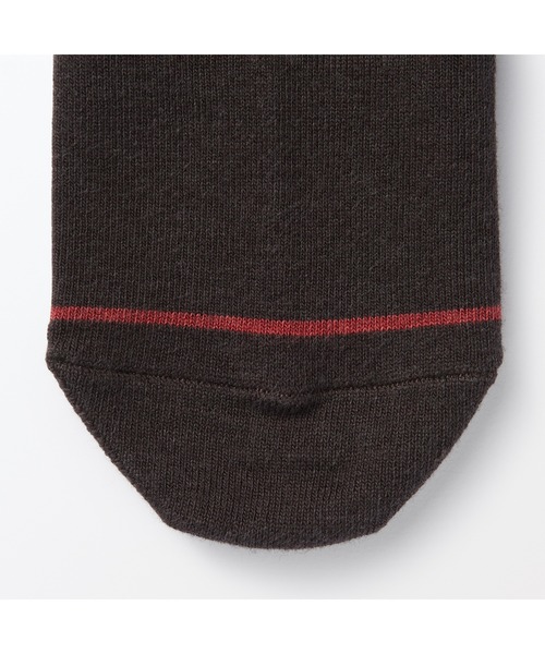 無印良品（ムジルシリョウヒン）の「足なり直角　履き口やわらか　あったか綿　靴下（ウール入り・口ゴムなし／婦人）（ソックス/靴下・レディース・ブラウン/ブラウン系1/オフホワイト/ネイビー系/ダークグレー/レッド/ブラック・23-25cm/21-23cm/25-27CM）」の15枚目の写真