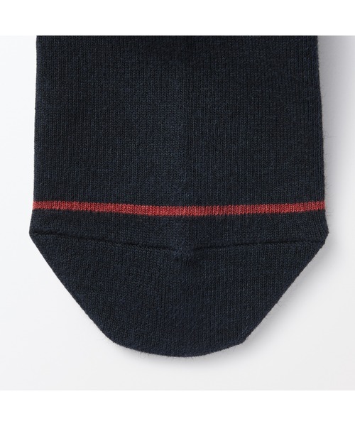無印良品（ムジルシリョウヒン）の「足なり直角　履き口やわらか　あったか綿　靴下（ウール入り・口ゴムなし／婦人）（ソックス/靴下・レディース・ブラウン/ブラウン系1/オフホワイト/ネイビー系/ダークグレー/レッド/ブラック・23-25cm/21-23cm/25-27CM）」の19枚目の写真