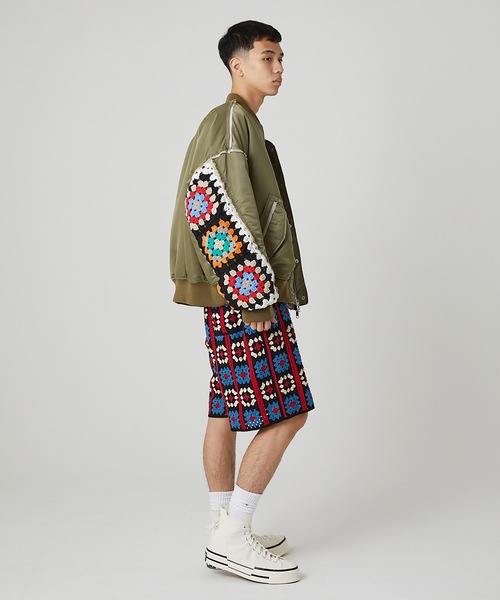 DISCOVERED（ディスカバード）の「CROCHET SLEEVE MA-1 -AW-（MA-1・メンズ・ブラック×ブラック/ブラック/カーキ・3/1）」の18枚目の写真