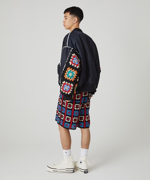 DISCOVERED（ディスカバード）の「CROCHET SLEEVE MA-1 -AW-（MA-1・メンズ・ブラック×ブラック/ブラック/カーキ・3/1）」の21枚目の写真