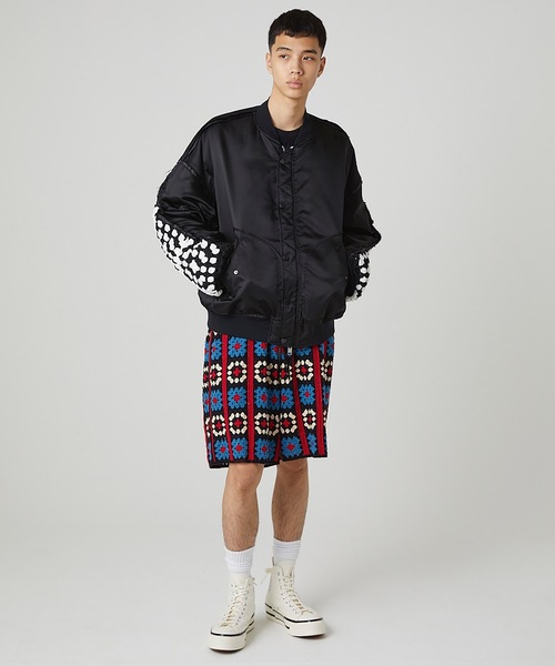 DISCOVERED（ディスカバード）の「CROCHET SLEEVE MA-1 -AW-（MA-1・メンズ・ブラック×ブラック/ブラック/カーキ・3/1）」の22枚目の写真