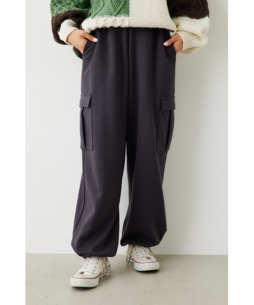 RODEO CROWNS WIDE BOWL(ロデオクラウンズワイドボウル)の「B-HEAT ダンボール カーゴパンツ(カーゴパンツ・レディース・オレンジ/チャコールグレー/カーキ/ライトブルー・LARGE/MEDIUM)」の2枚目の写真