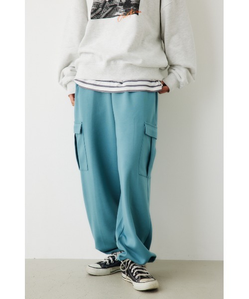 RODEO CROWNS WIDE BOWL(ロデオクラウンズワイドボウル)の「B-HEAT ダンボール カーゴパンツ(カーゴパンツ・レディース・オレンジ/チャコールグレー/カーキ/ライトブルー・LARGE/MEDIUM)」の3枚目の写真